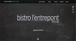 Desktop Screenshot of bistroentrepont.com